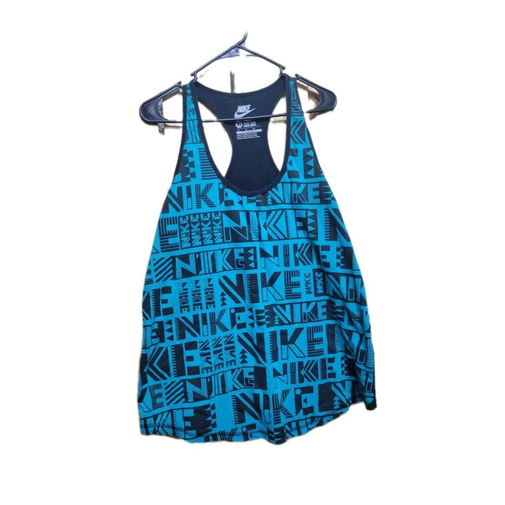 Nike Racer back Gym Tank Top shirt Women's XL Teal